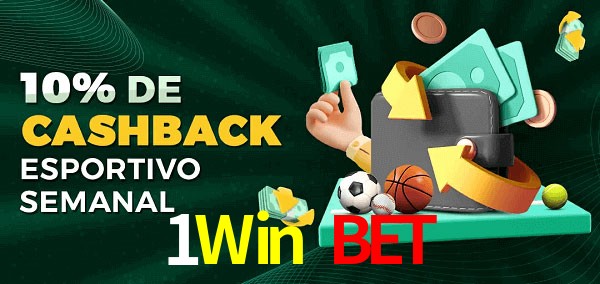 10% de bônus de cashback na 1Win Bet